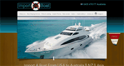 Desktop Screenshot of import-usa-boat.com.au