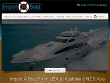 Tablet Screenshot of import-usa-boat.com.au